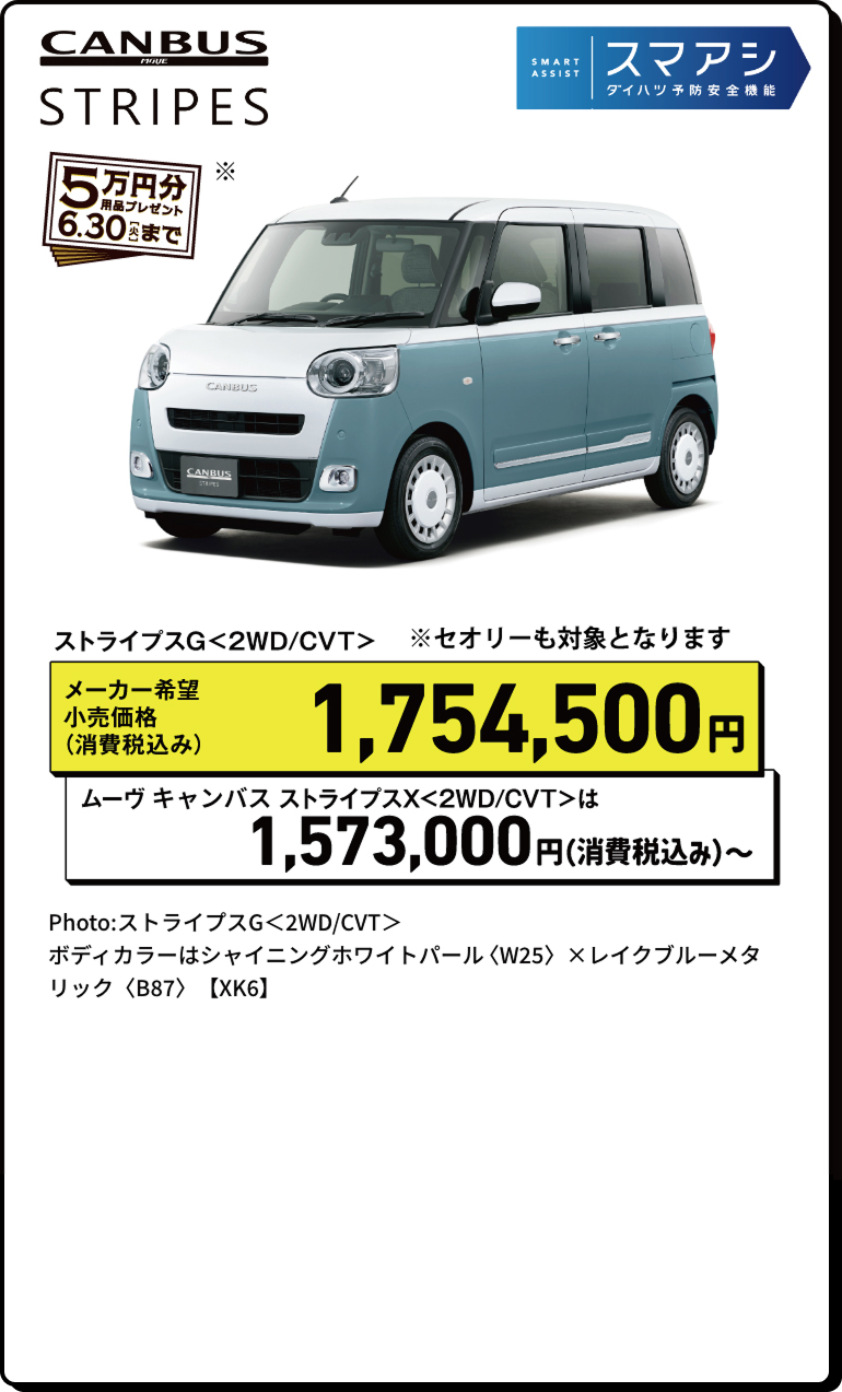 キャンバス ストライプス